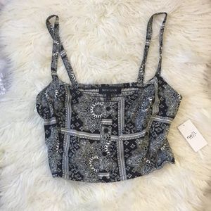 $14| Bandana Print Crop Top, Sz L *Brand New*